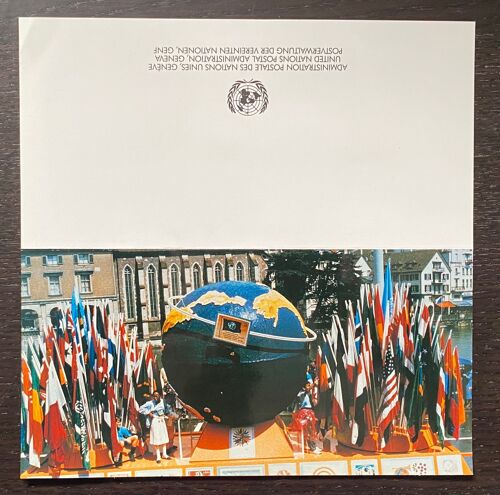 Carte Illustrée Nations Unies Meilleurs Voeux 1988