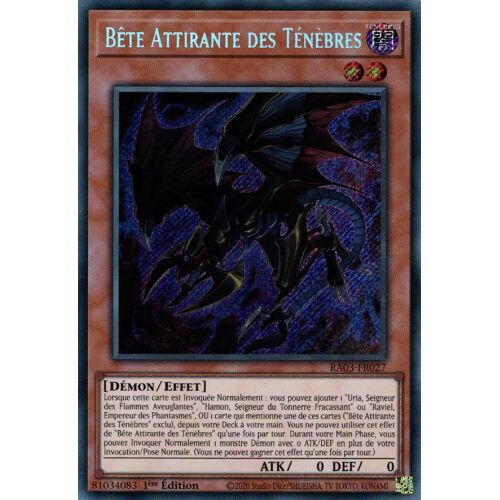Yu Gi Oh Ra03 Fr027 Bête Attirante Des Ténèbres Secrete Rare