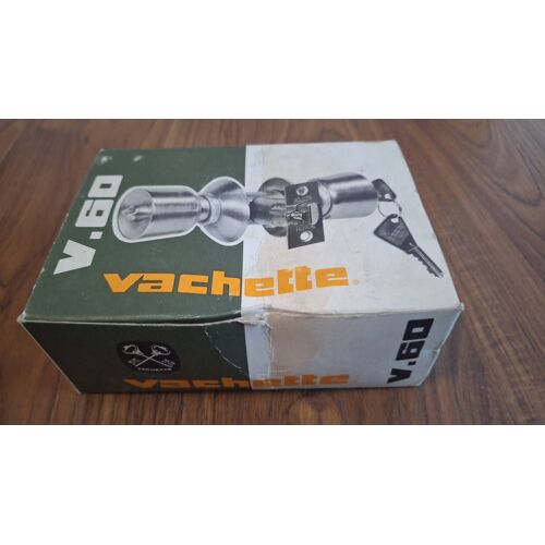 Serrure tubulaire Vachette v65.P doré