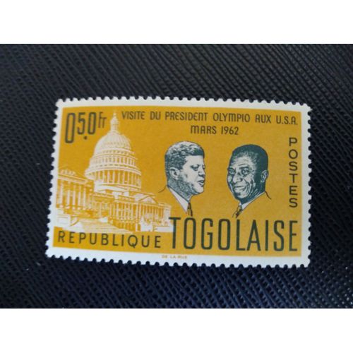 Timbre Togo Yt 365 Visite D'état De Sylvanus Olympio Aux États-Unis 1962 (060309 )*