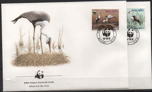 Malawi Timbres Oiseaux , 4 Fdc