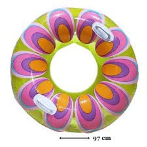 Bouée Ronde Fleur - 2 Poignées - 97 Cm