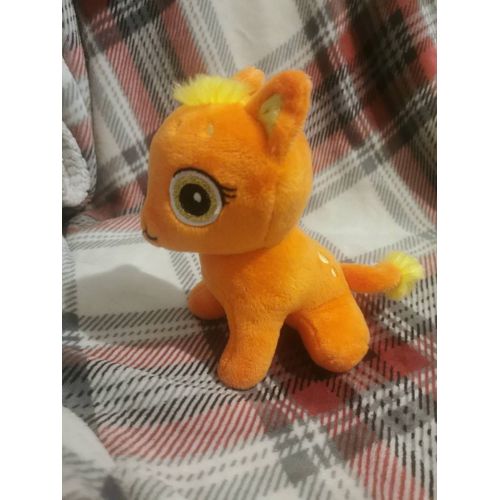 Doudou Peluche Poney Orange Jaune Doré High5 Products