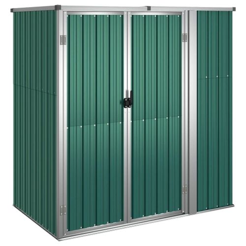 Vidaxl Abri À Outils De Jardin Vert 161x89x161 Cm Acier Galvanisé