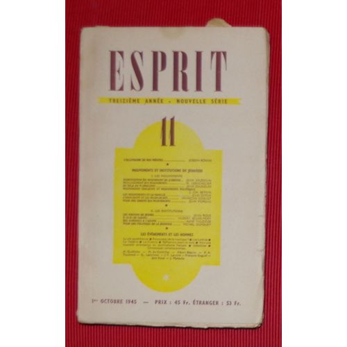 Esprit - N°11 - 1er Octobre 1945