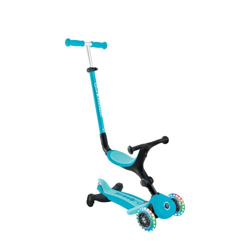 Globber - Trottinette Évolutive Go-Up Active Lights 360 - Bleu Aqua
