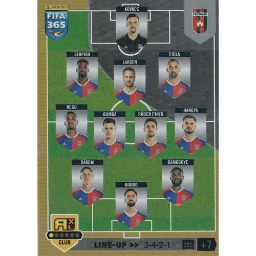 Carte Foot Panini - Adrenalyn Xl Fifa 365 - 2023 - N° 292 - Line Up - Mol Fehervar