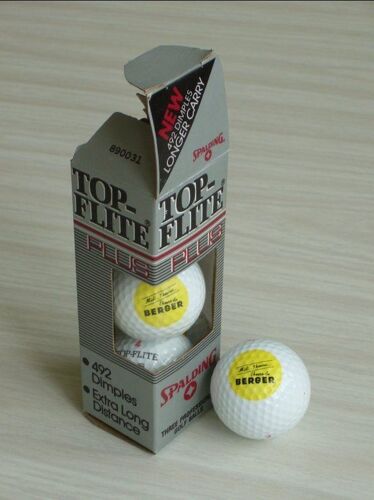 Lot De 3 Balles Top-Flite Plus De Collection -Berger Jaune-