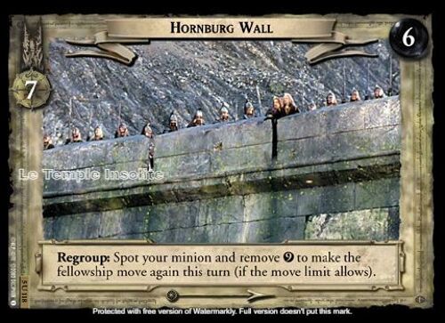 Carte Le Seigneur Des Anneaux - Hornburg Wall 5 U 118