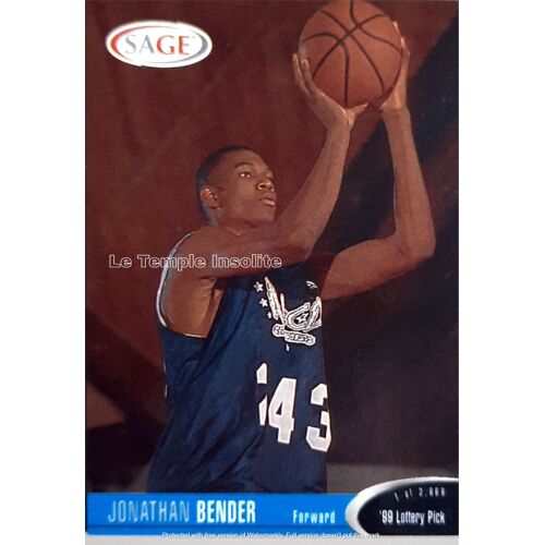 Carte Nba 2000 Sage Hit - Jonathan Bender #3