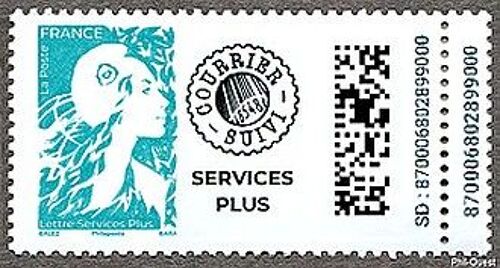 France 2023, Très Beau Timbre Neuf** Luxe Yvert 5731, Marianne De L'avenir, Lettre Verte Courrier Suivi Service Plus, Validité Permanente, Collection Ou Affranchissement.