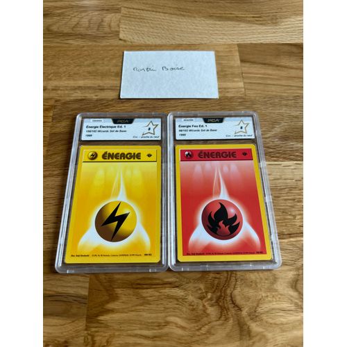 Set De Base Wizard Français Pokémon Énergie Foudre Et Feu