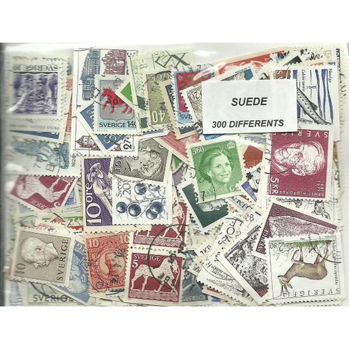 Lot 300 Timbres De Suede