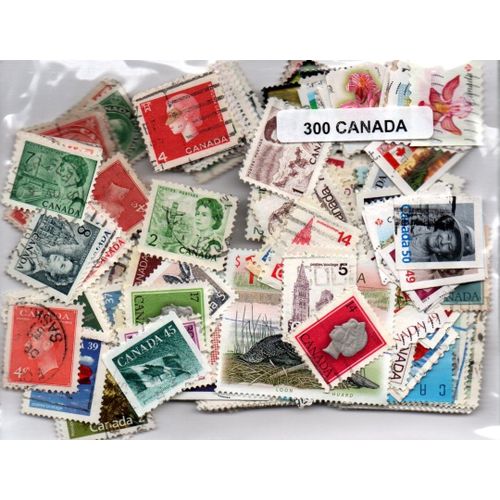 Lot 300 Timbres Du Canada