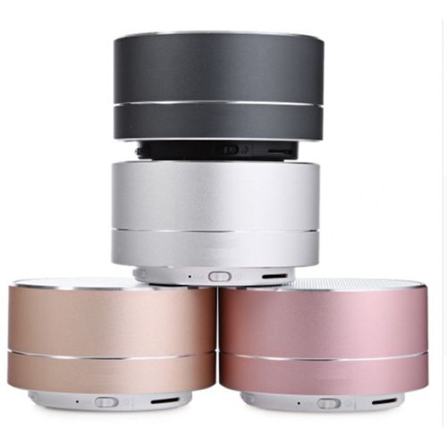 Enceinte Metal Bluetooth pour HUAWEI P30 Pro Smartphone Port USB Carte TF Auxiliaire Haut-Parleur Micro Mini - ARGENT