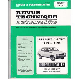 Renault 14 Ts , R1211 Et R1212 ,1218 Et 1360 Cm3