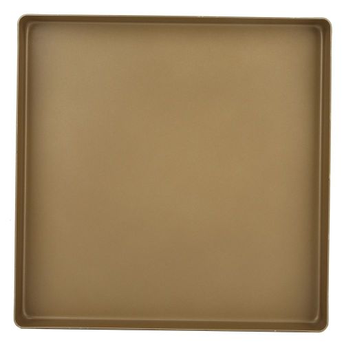 Plateau de cuisson antiadhésif en alliage d'aluminium doré, forme carrée, plateau à pain et à Pizza, outil de cuisson 28x28x3cm