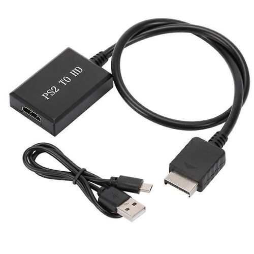 Pour PS2 vers HD Audio Video Converter Adaptateur 1080P Prise en charge des modes d'affichage PS1/2/3 pour HDTV PC Ful