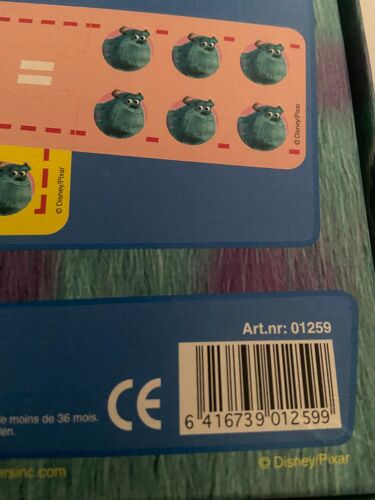 Jeu De Calcul 1 + 2 = 3 Monsters Pixar