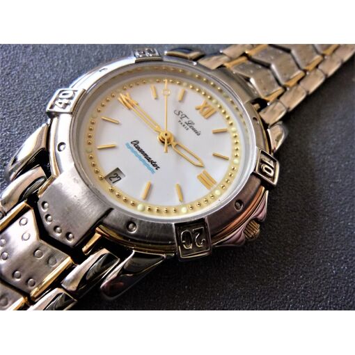 Montre Bracelet Homme Louis Edward Executive Time Paris - Cuir, Acier, Quartz - Neuf Avec étiquettes