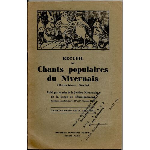 Recueil De Chants Populaires Du Nivernais (Deuxième Série)