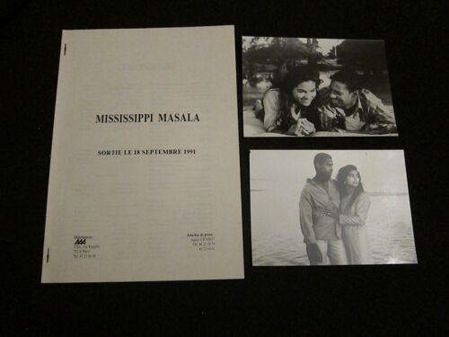 Mississippi Masala - Dossier De Presse Du Film De Mira Nair - Denzel Washington Avec 2 Photos De Presses Du Film