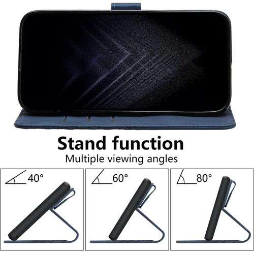 Coque Pour Samsung Galaxy Z Fold 3, Etui Protection Housse Premium En Cuir Pu Portefeuille Étui Téléphone [Fermoir Magnétique] [Fentes Pour Cartes] Flip Case Pour Samsung Galaxy Z Fold 3(Bleu