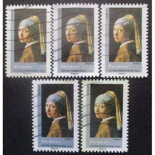 France Autoadhésif N°152 X 5 Oblitéré