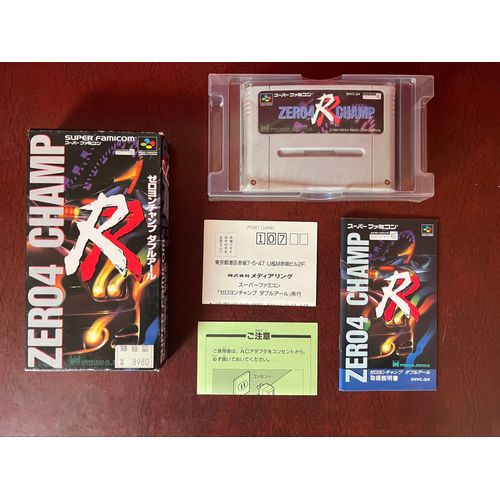 Zero4 Champ Rr Super Famicom Shvc-Q4 1994 Jeu Boîte Complet Très Bon État
