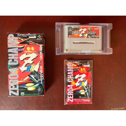 Zero4 Champ Z Rr Super Famicom Shvc-Arzj-Jpn 1995 Jeu Boîte Complet Très Bon État