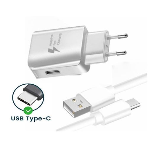 Pack Chargeur + Câble pour Samsung Galaxy A20 Fast Charger Ultra-puissant et rapide NOUVELLE GENERATION 3A avec CABLE USB-Type C