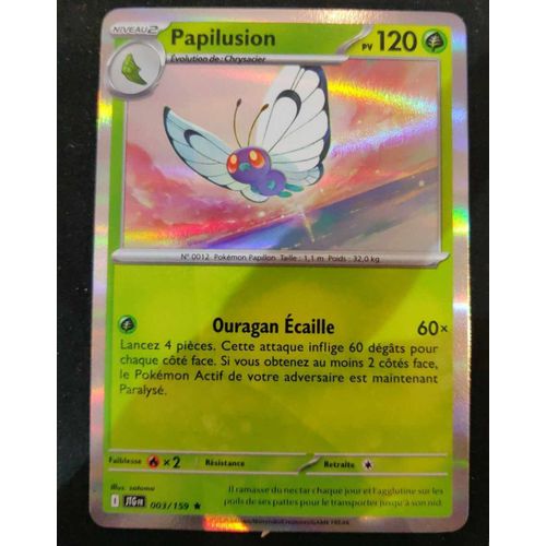 Pokémon Papilusion Holo 003 / 159 Aventures Ensemble Ev09