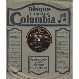 Disque 78 Tours Columbia Record Alice Cocea Et L'orchestre Argentin José M. Lucchesi