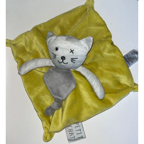 Doudou La Redoute Petit Chat Anis Gris Jouet Bébé Naissance Soft Toy Comforter Baby Cat