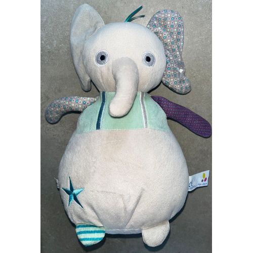 Doudou Musical Éléphant P¿Tit Bisou Peluche Boîte À Musique Aubert Naissance Enfant Soft Toy Music Baby