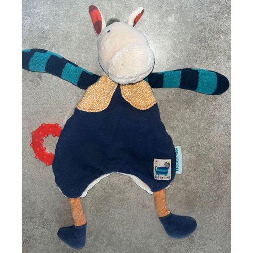 Doudou Zèbre Les Zig Et Zag Moulin Roty Anneau Dentition Bébé Jouet Peluche Enfant Soft Toy Zébra Baby