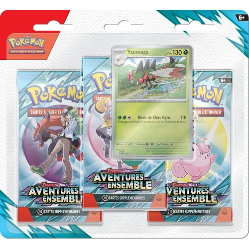 Pokemon - Blister De 3 Boosters - Ev09 - Écarlate Et Violet – Aventures Ensemble