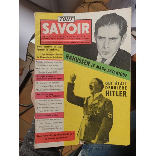 Tout Savoir 69 Hanussen Le Mage Satanique