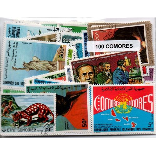Lot 100 Timbres Des Comores