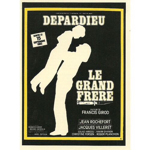 Mini Affichette De Cinéma "Le Grand Frère" 1982 Film De Francis Girod