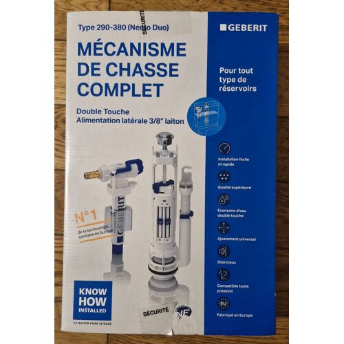 Mécanisme WC complet rinçage double touche GEBERIT