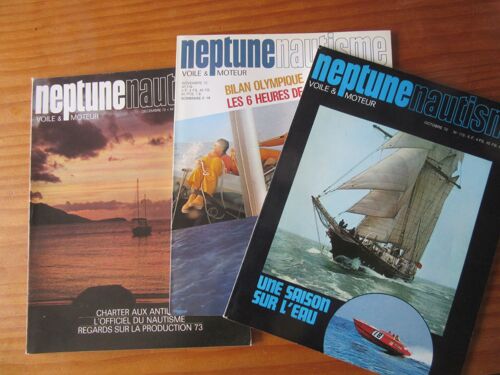 Lot De 3 Revues Neptune Nautisme N° 115 116 Et 117
