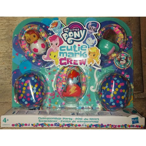 My Little Pony - Mlp Cutie Mark Crew Confettis Surprise - Pack De 5 Figurines Et Accessoires Dont 2 Surprises - Fête Du Sport