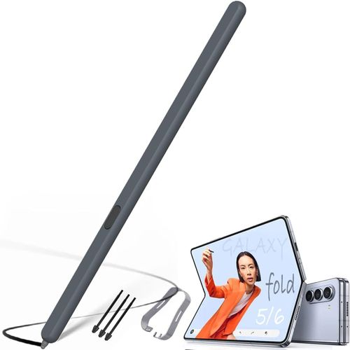 Kalanka-Galaxy S Pen Fold Edition Pour Galaxy Z Fold 6 Slim S-Pen/Galaxy Z Fold 5 Spens, Remplacement S Pen Pour Z Fold4/Fold3 Stylet + 3 Pointes/Pointes, Stylet À Niveau De Pression 4096-Gris-A