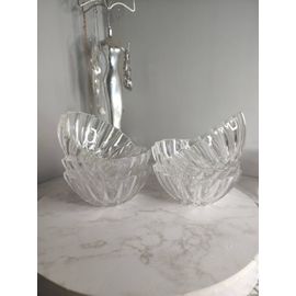 Coupelles Anciennes Verre Taillé