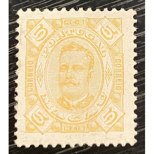 Timbre Macao 5 Reis 1894
