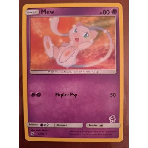 Pokemon Mew 32 / 68 Rare Deck Mewtwo Académie De Combat