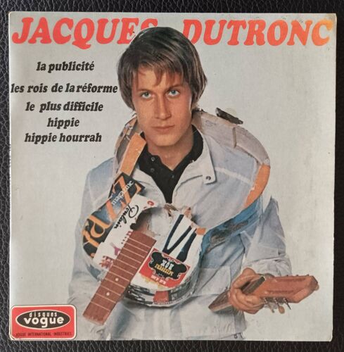Jacques Dutronc - La Publicité + Les Rois De La Réforme + Le Plus Difficile + Hippie Hippie Hourrah - Original 1967 (Biem) Vogue Epl.8587 France - Ep/45rpm/7" - Boutique Axonalix