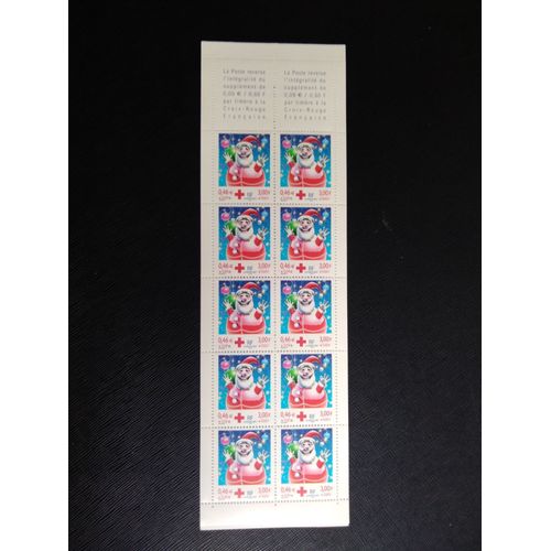 Timbre France Yt 3436 Carnet Croix-Rouge - Noël Et Nouvel An 2001 (090309 )