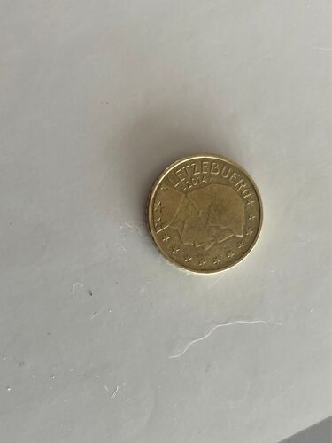 Pièce 50 Centimes 2014 Luxembourg Rare Très Bon État 